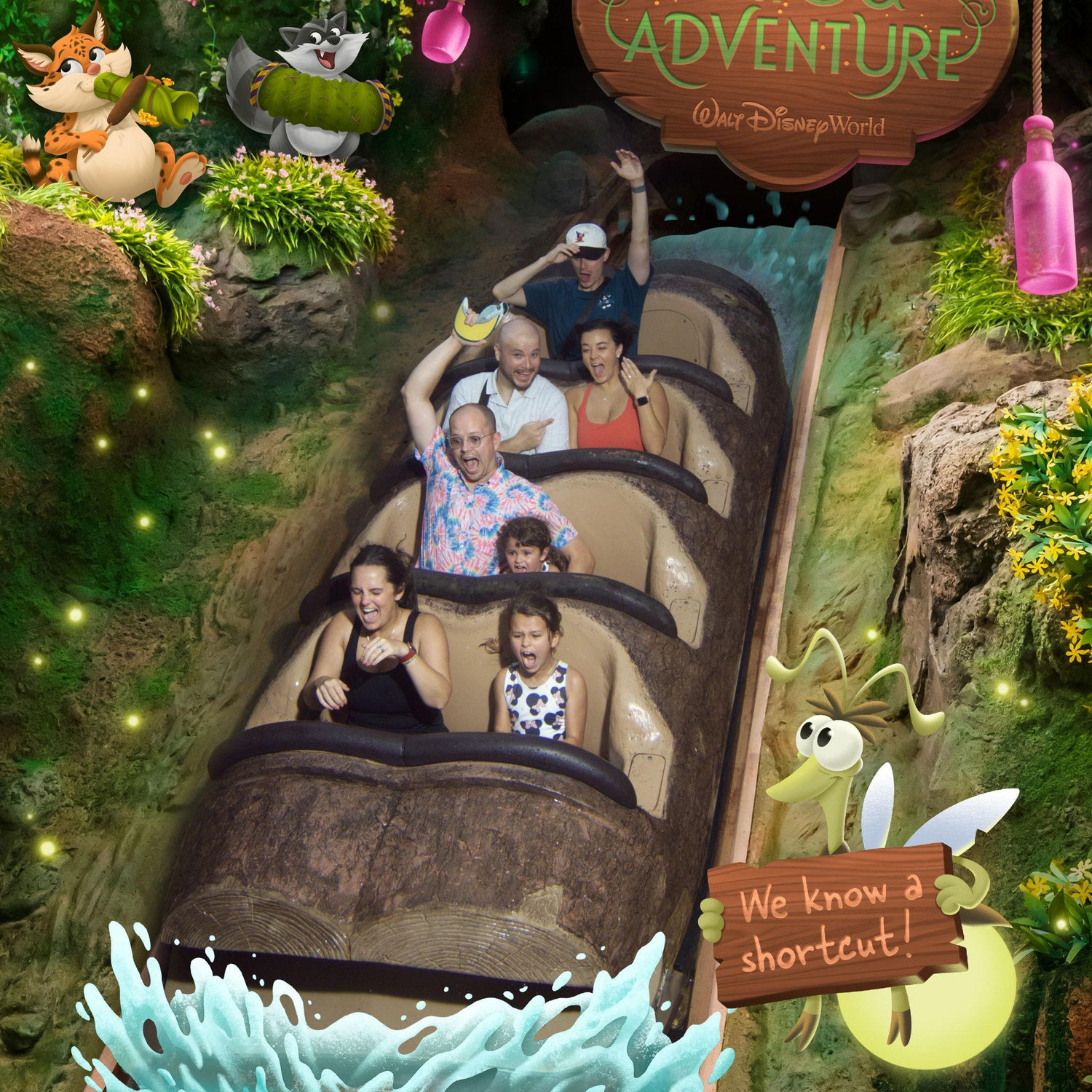 Showing off my ring at every ride in Disney!