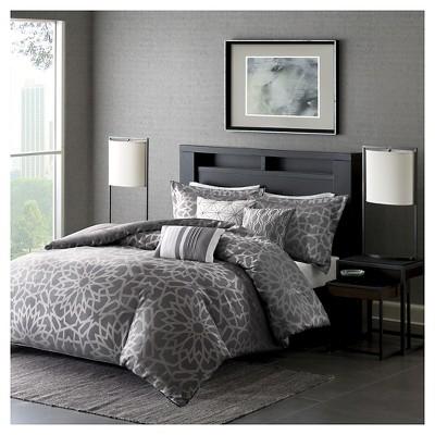King Size Carmela Geometric Duvet Cover Set - 6pc