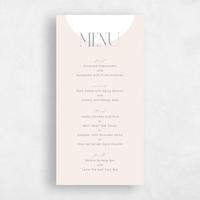 Beige Wedding Menu - Seibel