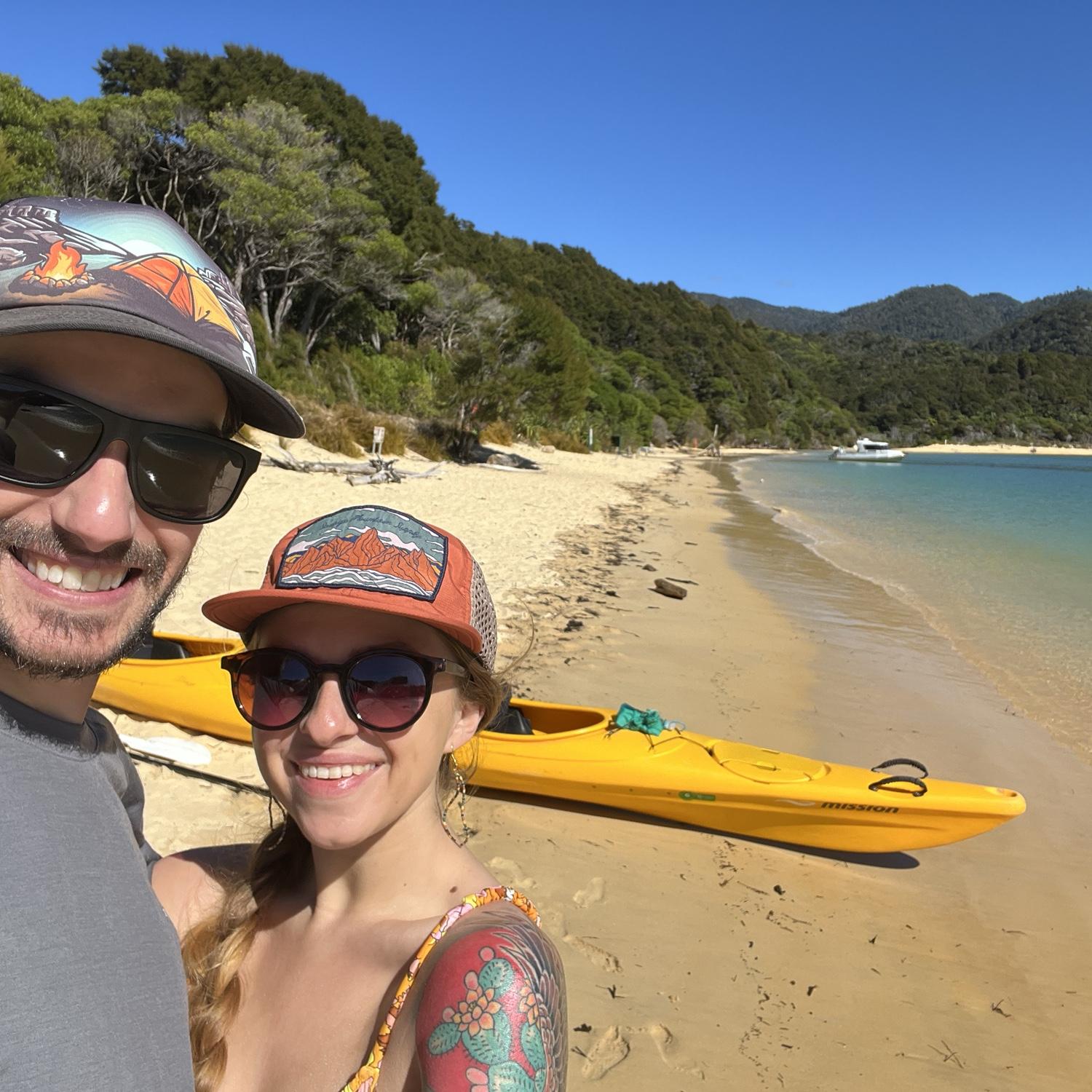 Kayak packing the Abel tazman in New Zealand