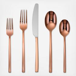 Rame Hammered Copper 12-Piece Cutlery Block Set
