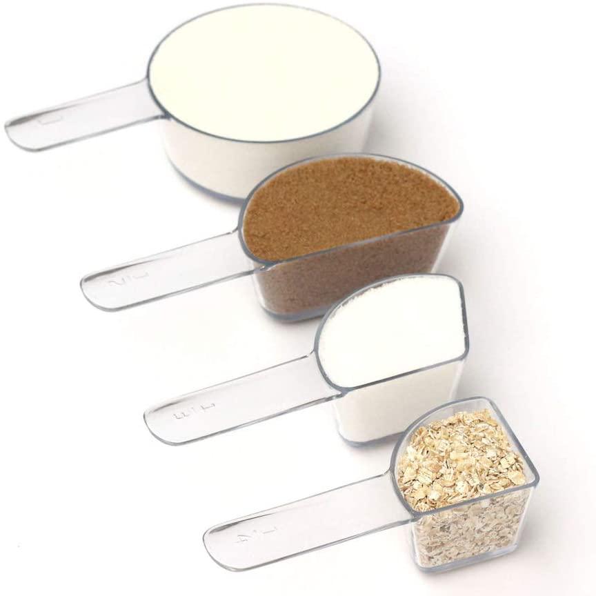 Visual Measuring Cups by Welcome Industries | Nesting, Shatterproof, Dishwasher Safe, BPA free, Great for cooking & baking with kids and learning fractions. Made in USA