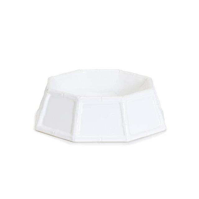 Two's Company Faux Bamboo Dog Bowl