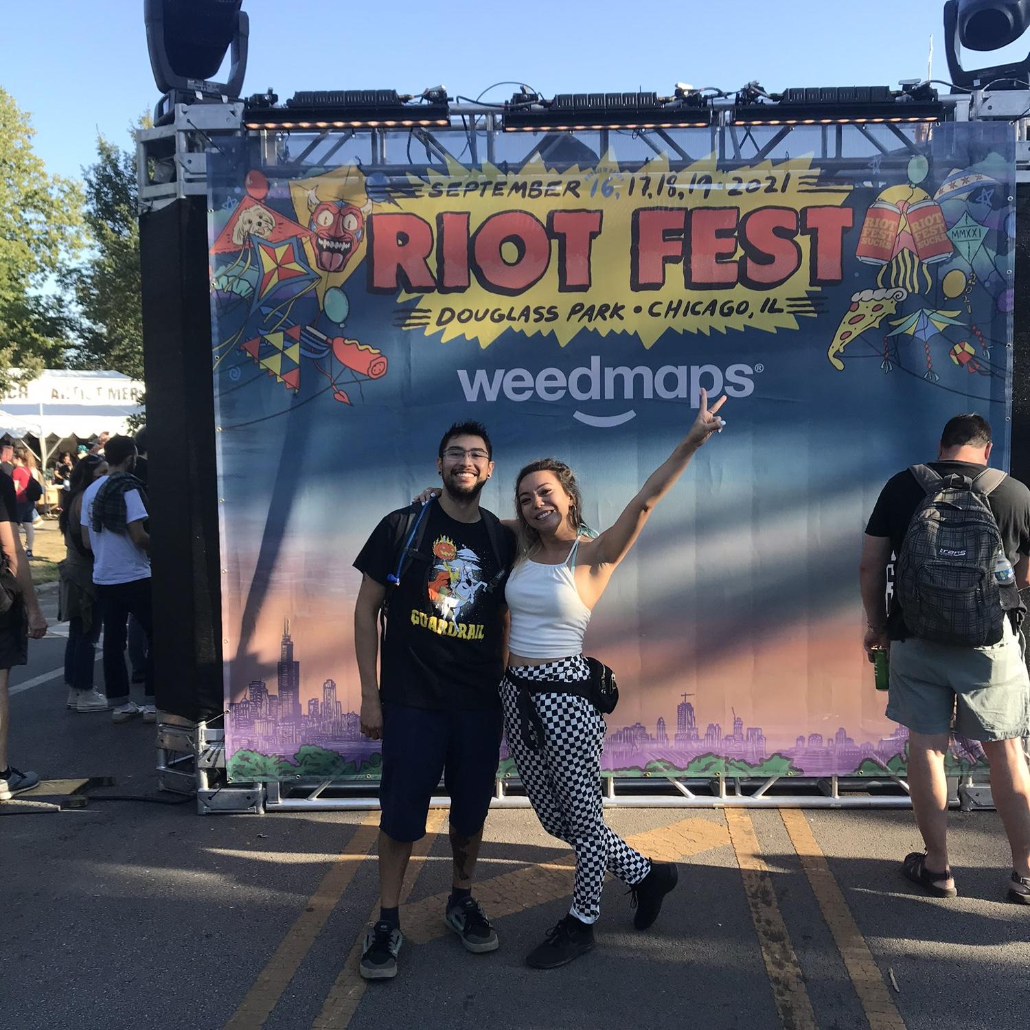 This is one of the first concerts Danny and Jasmine went to together after the pandemic, Riot Fest 2021.