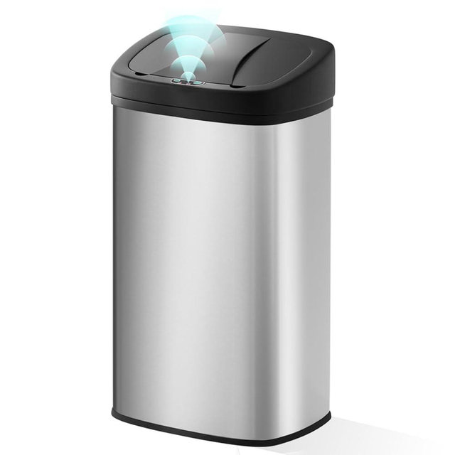 PayLessHere 22 Gallon Automatic Sensor Trash Can, Touchless 82L Stainless Steel Bin with Fingerprint-Resistant Lid for Kitchen, Home, and Office Waste Bin, Garbage Can