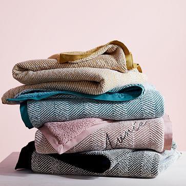 Tweed Sherpa Baby Blanket