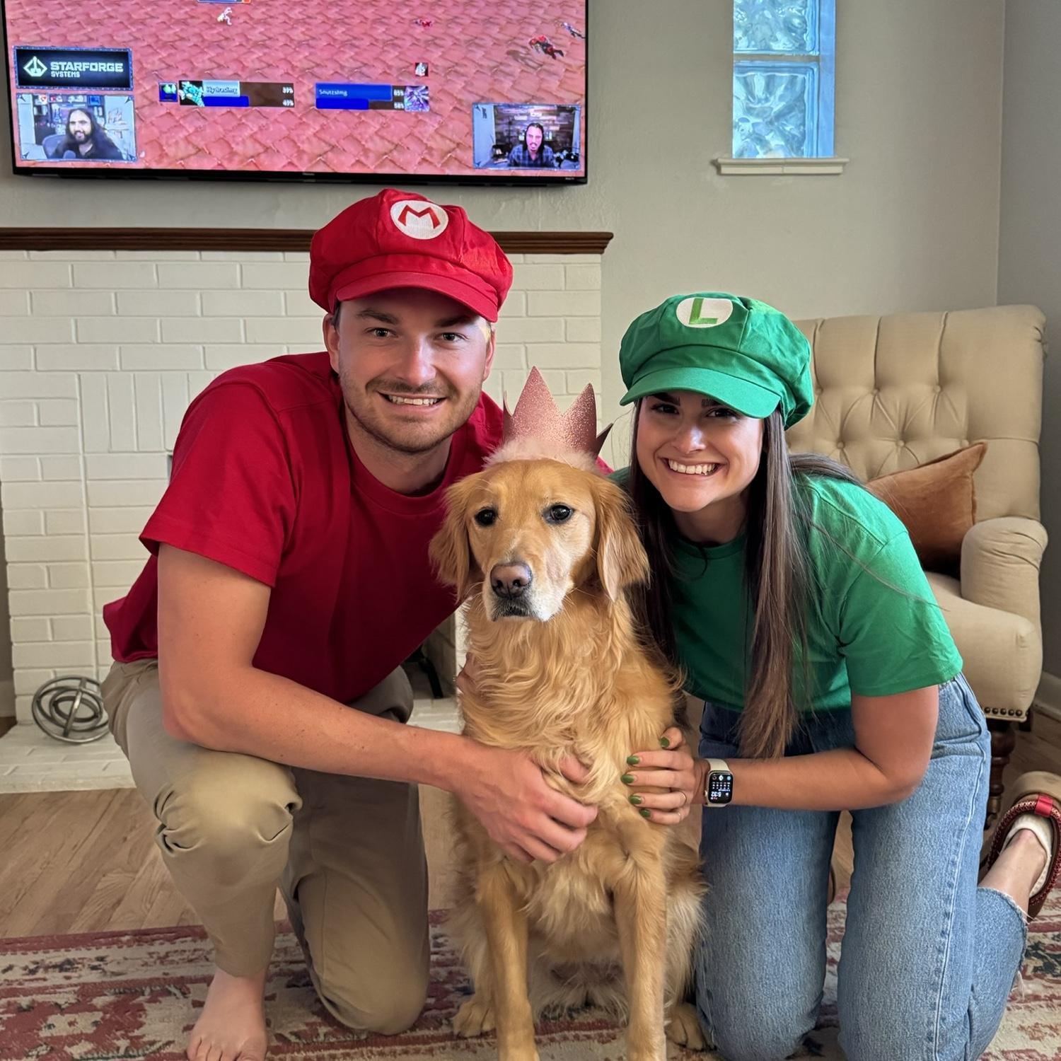 Halloween family costume with Peach! Gotta save the princess.