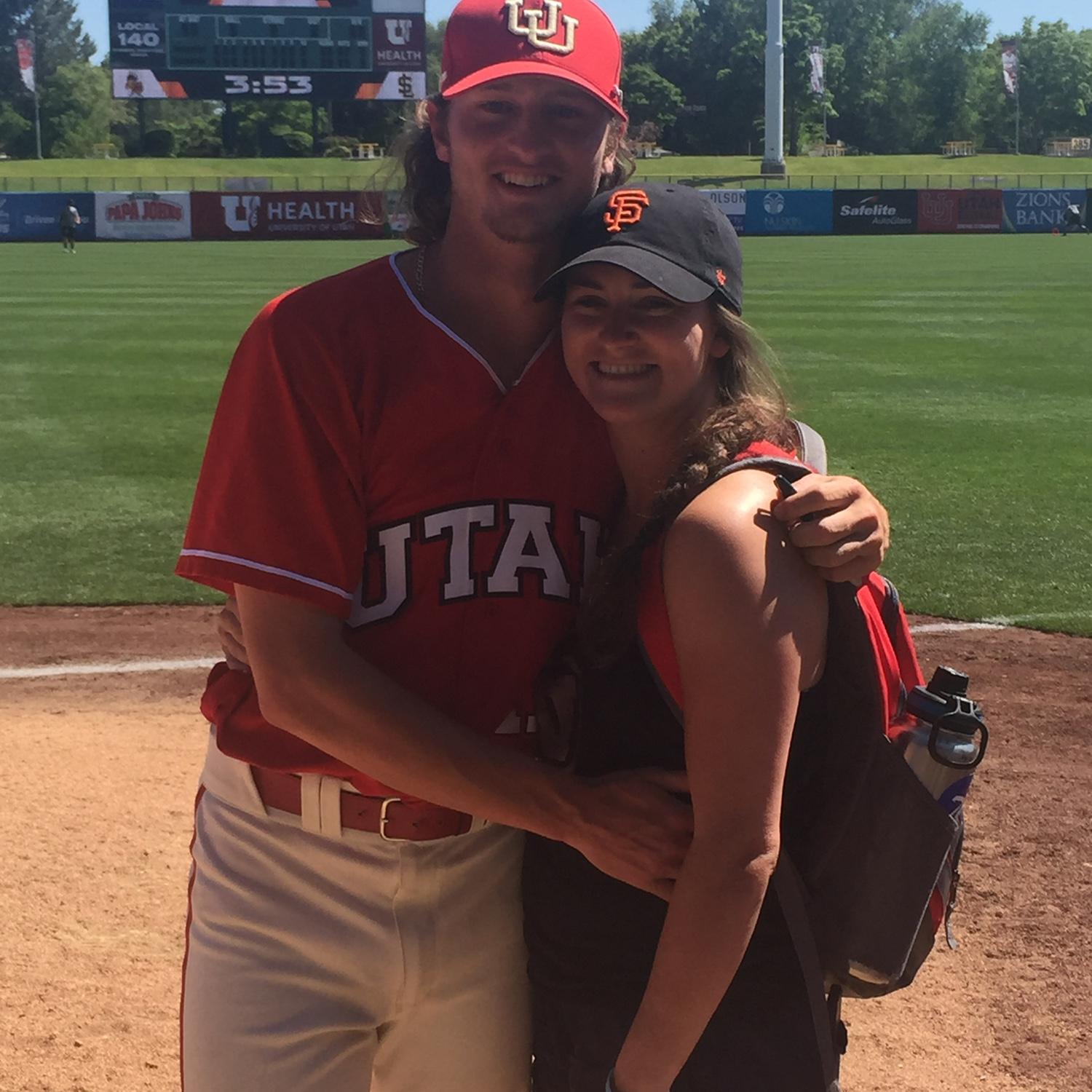 Dylan’s last home game as a Ute. May 2017.