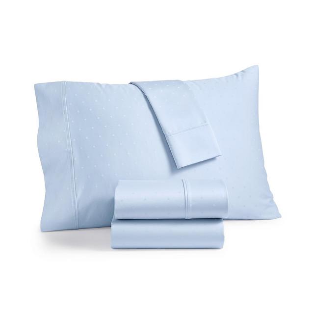 AQ Textiles Bergen House Woven Diamond Dot 4-Pc. Queen Sheet Set, 1000-Thread Count 100% Certified Egyptian Cotton