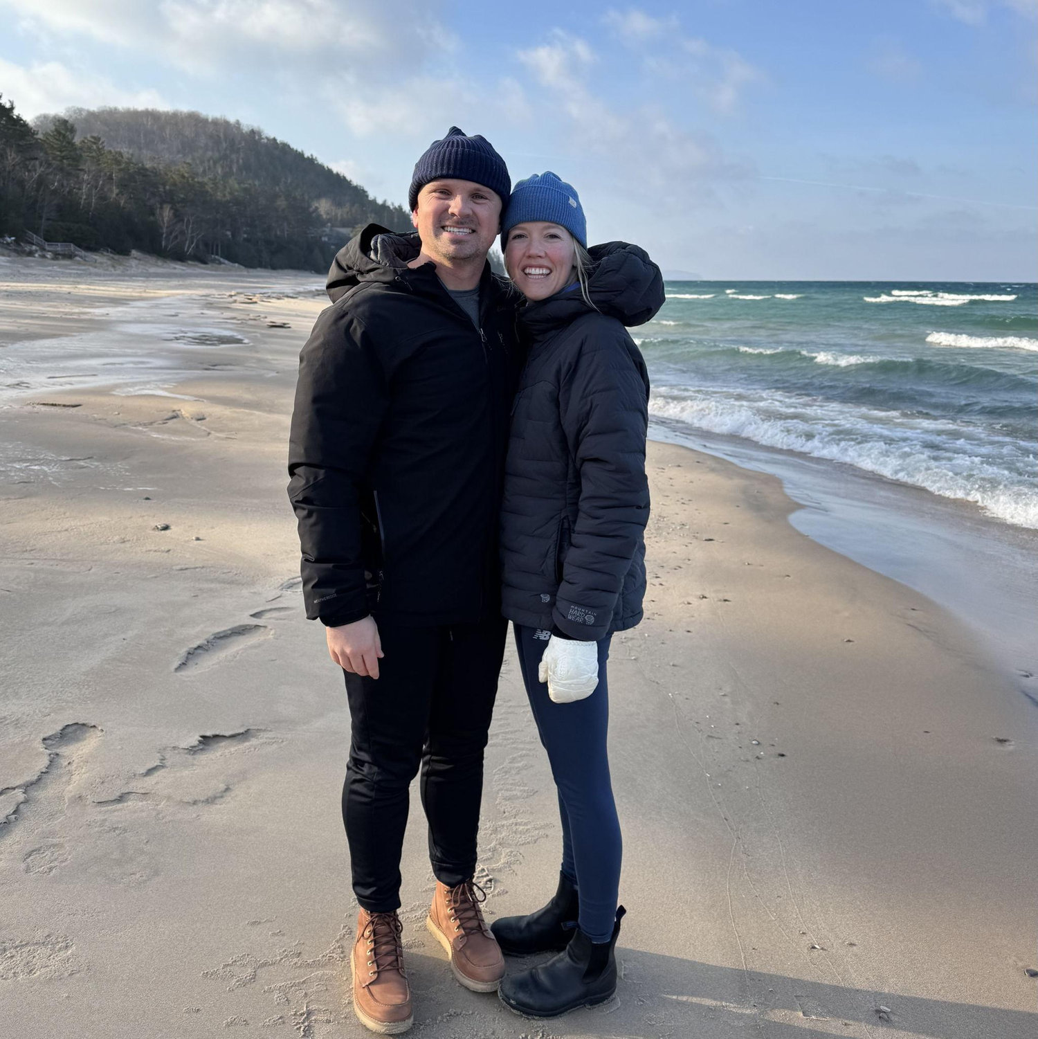 At Van's Beach in Leland, Christmas 2025