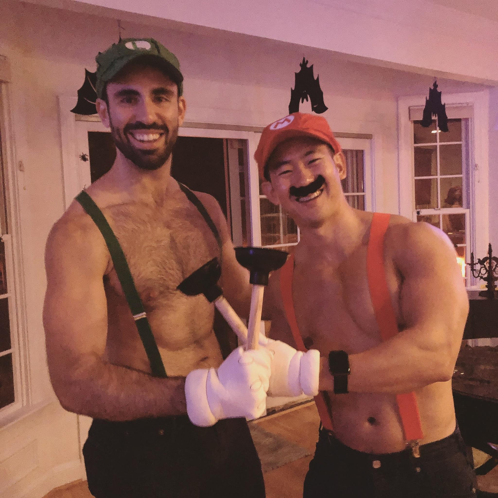 Halloween as Super Mario Brothers