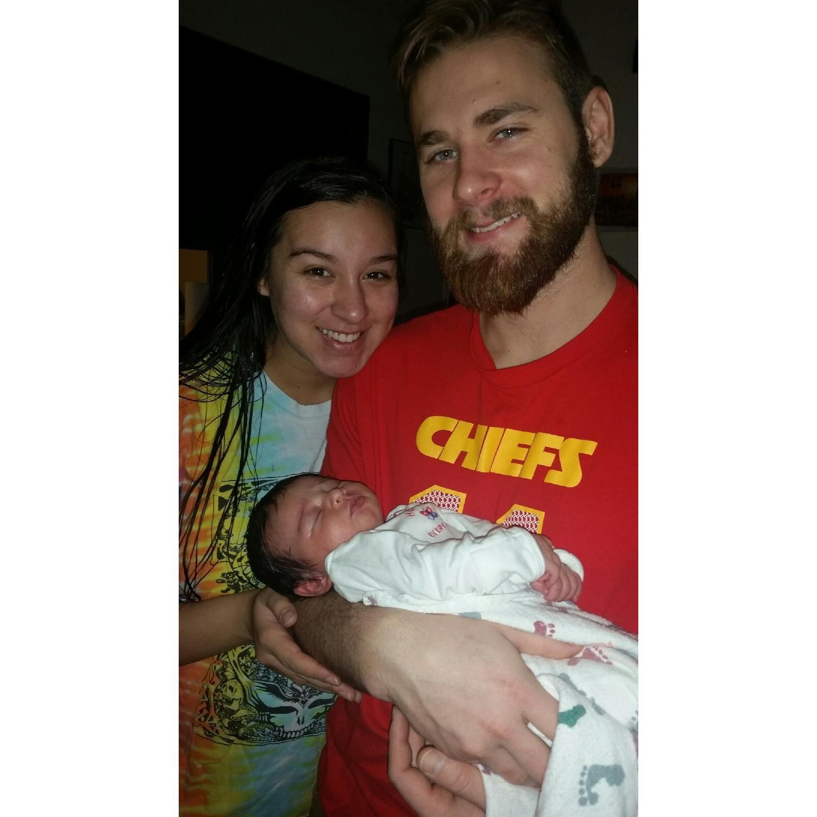 Two weeks after Scarlet was born!