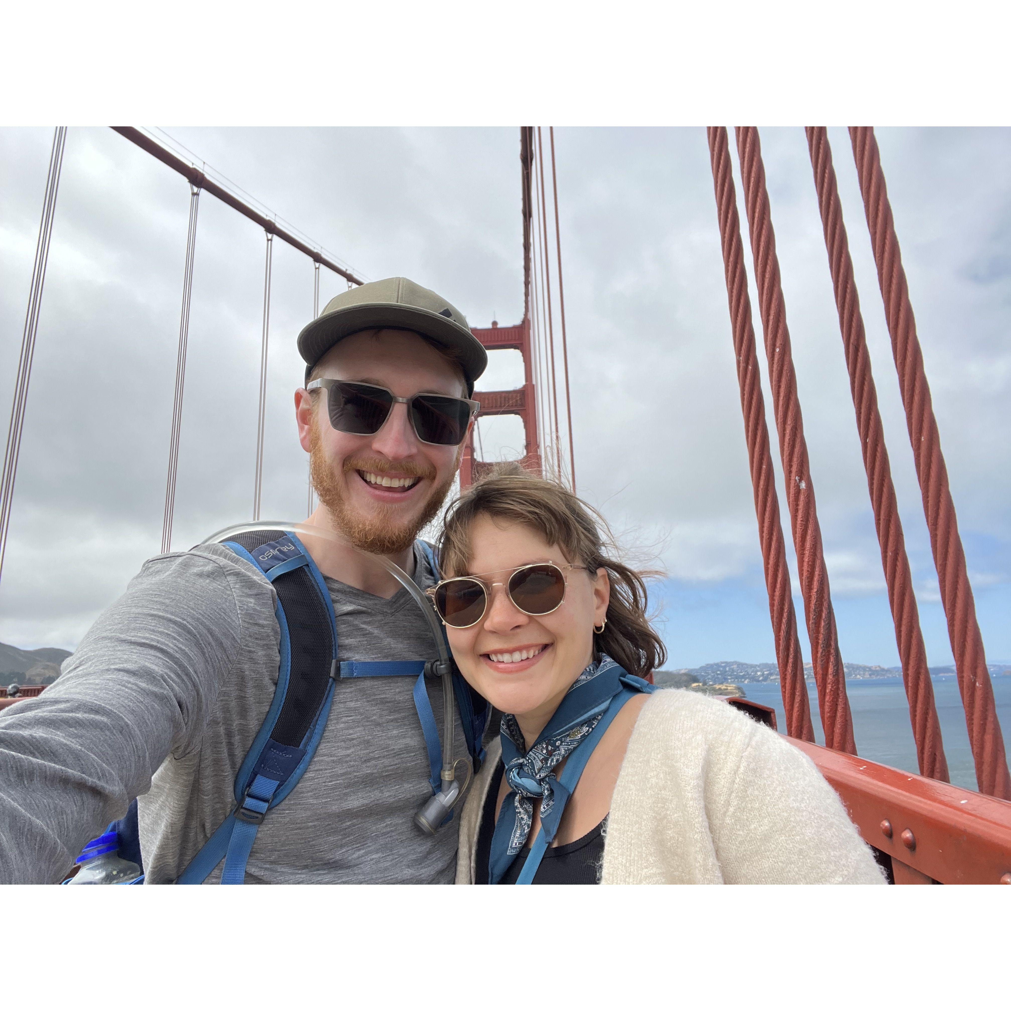 Golden Gate, baby! Savannah's first time in SF.