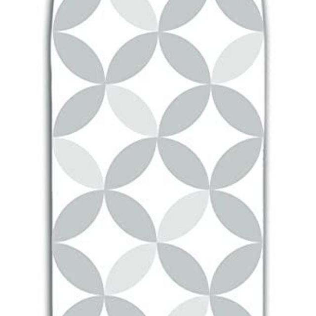 Laundry Solutions by Westex Geo Circle Tonal Deluxe Triple Layer Extra-Thick Ironing Board Cover and Pad, 15" x 54", IB0306