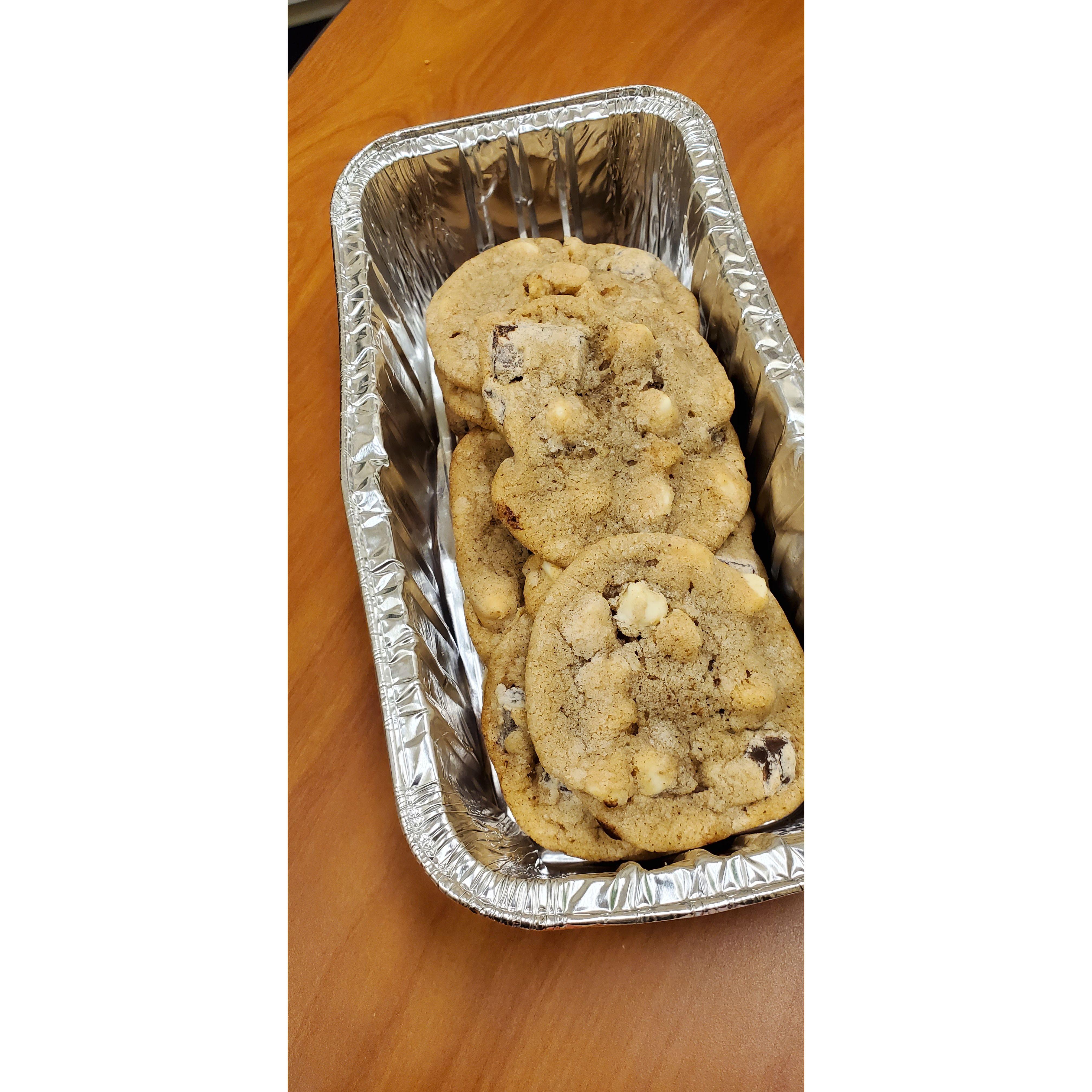 February 2023: Homemade cookies Evan made for Hannah on our first Valentine's Day