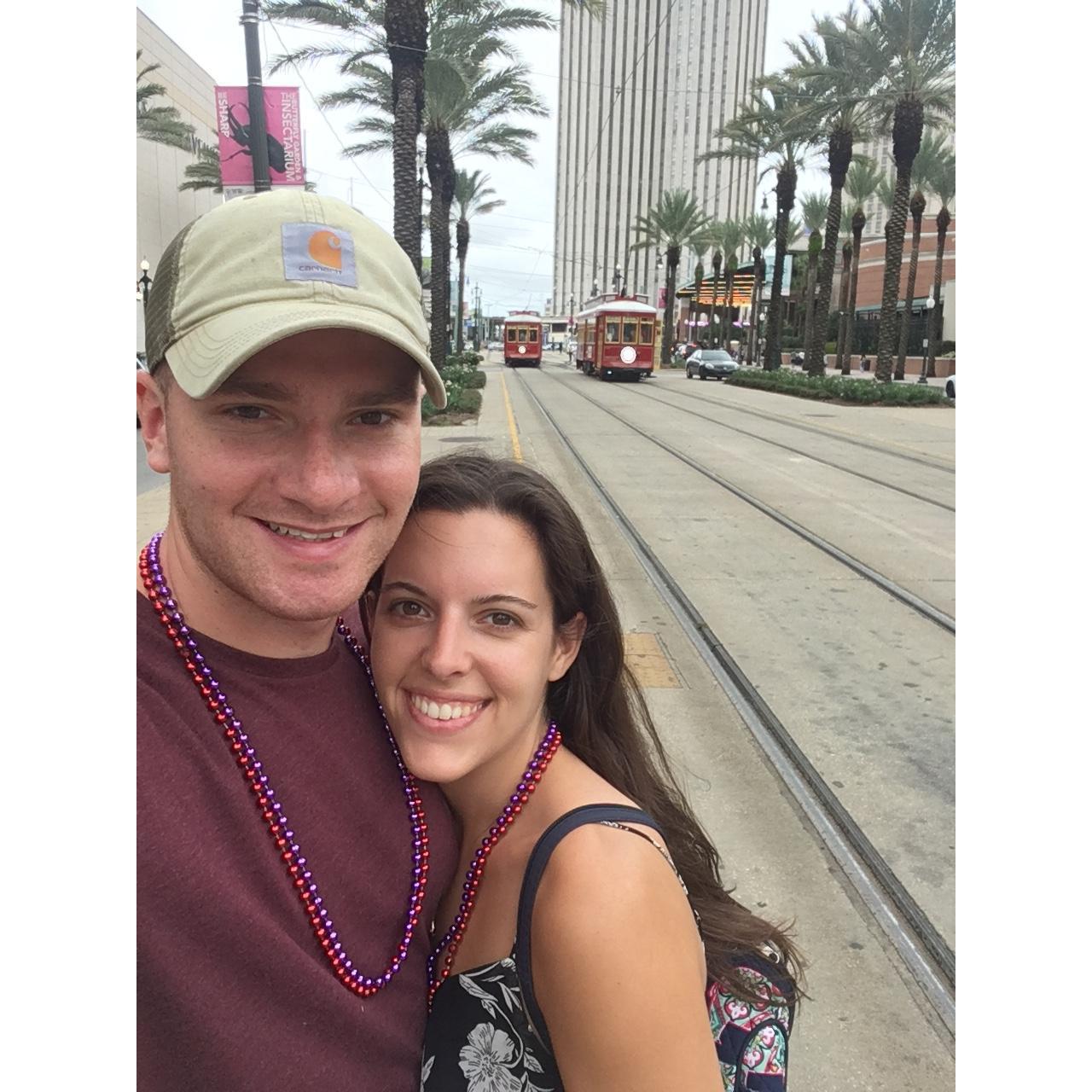 David took Staci on a surprise trip to New Orleans :)