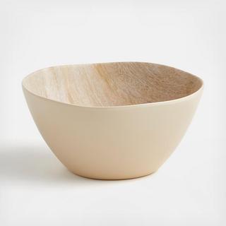 Faux Bois Melamine Bowl, Set of 4