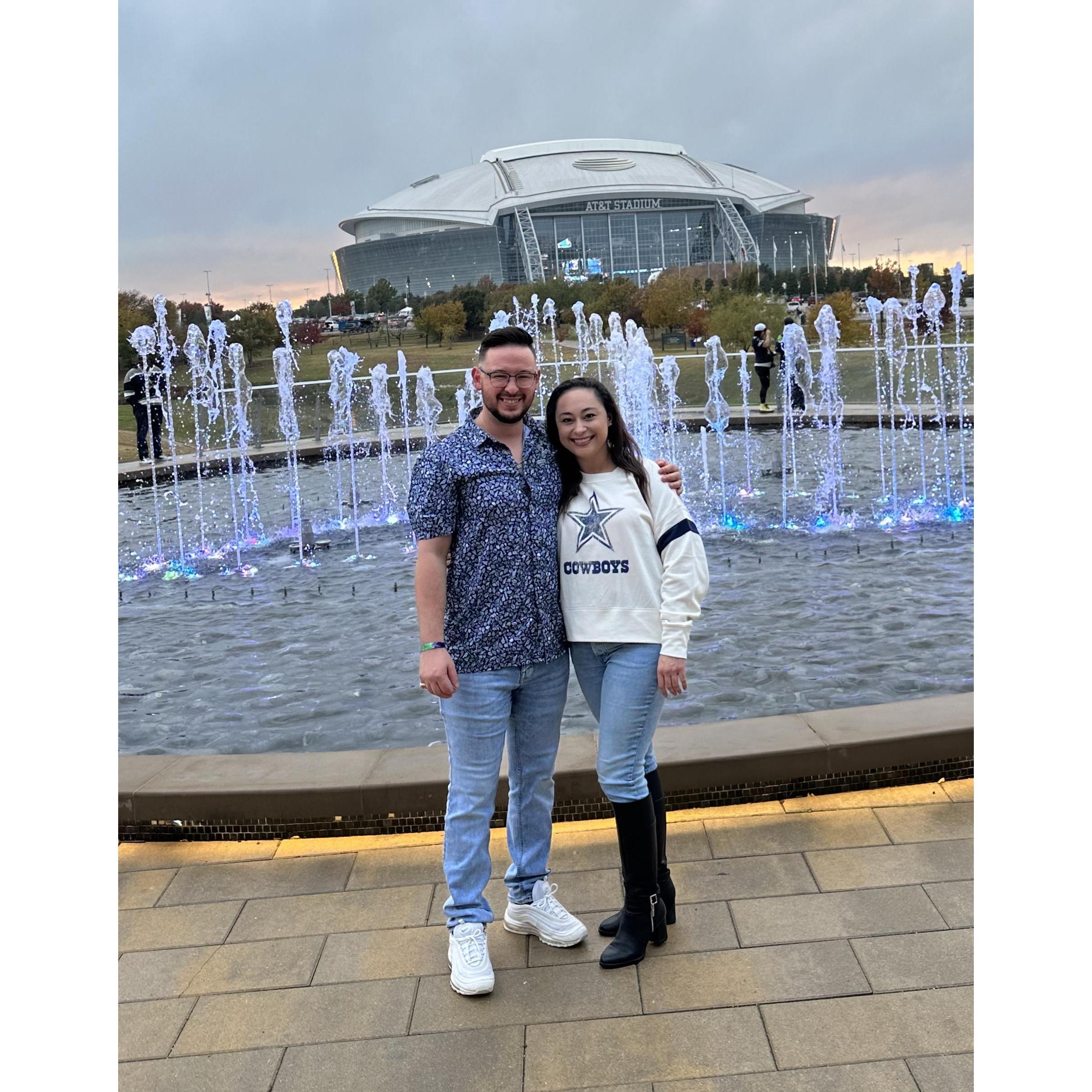 As a Houston-born Texans fan, it pains me to wear the blue star. But that's part of marrying a huge Cowboys fan! I won't count on seeing him in Astros or Texans gear though - that may be too much to ask!