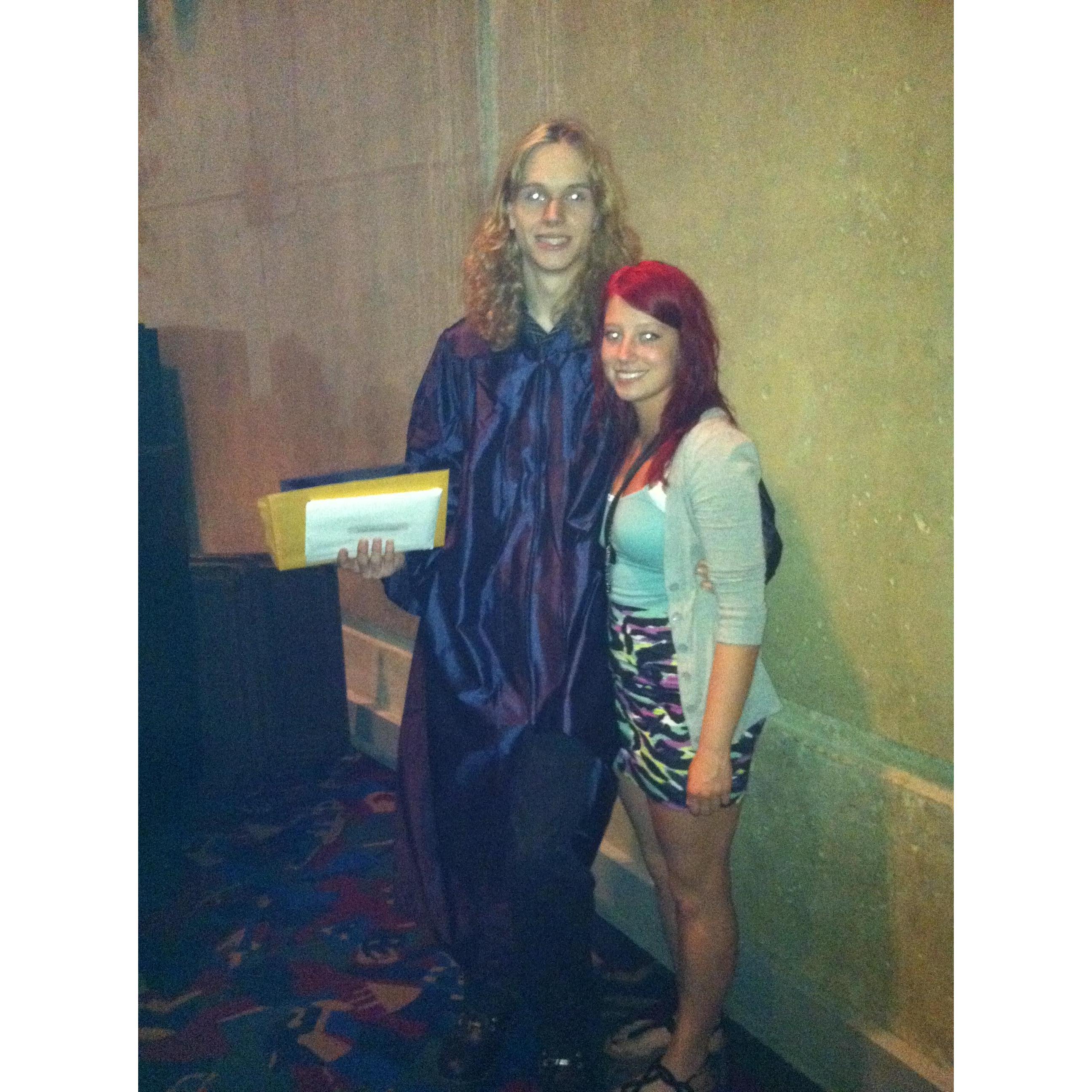 Josh’s high school graduation in 2012. We were already together for about a year and a half!