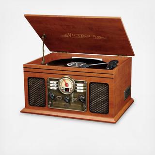 6-in-1 Bluetooth Nostalgic Entertainment Center
