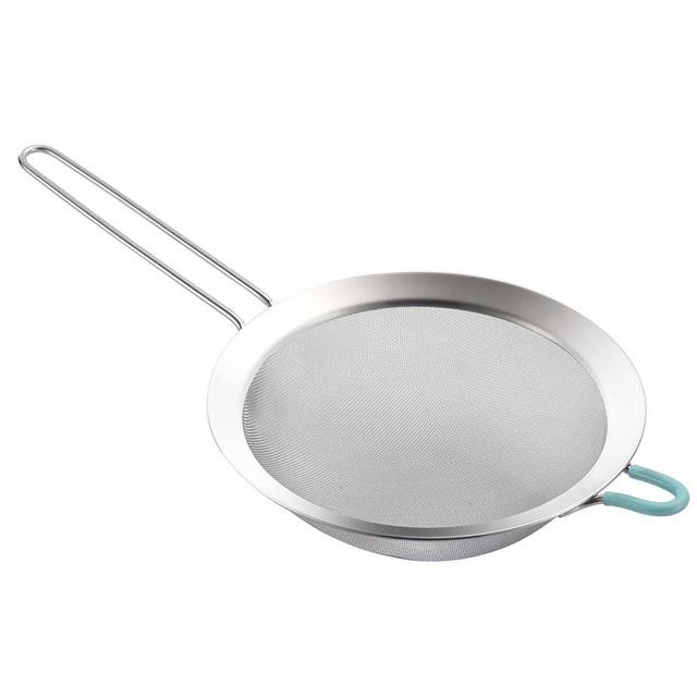 SUNWUKIN 304 Stainless Steel Fine Mesh Strainers for Kitchen, Colander-Skimmer with Handle, Sieve Sifters for Food, Tea, Rice, Oil, Noodles, Fruits, Vegetable