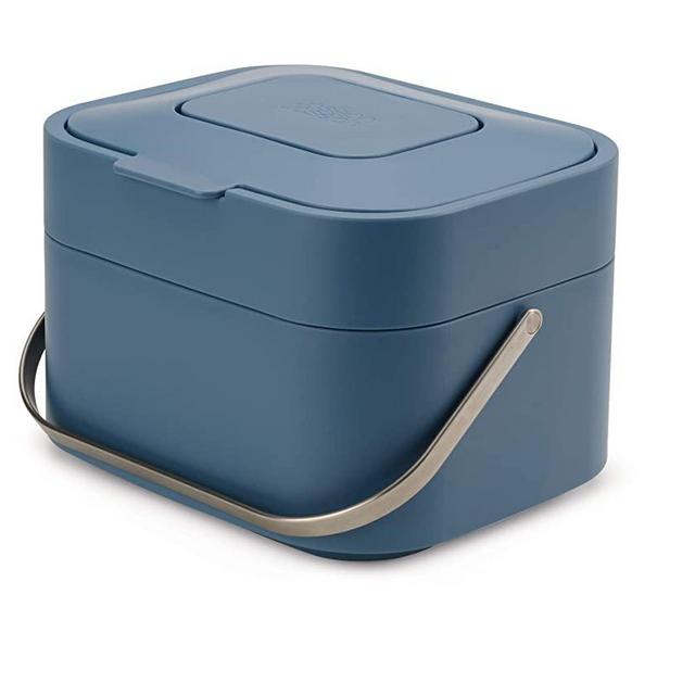 Joseph Joseph 30108 Stack 4 Food Waste Caddy with odor Filter-Sky, Countertop