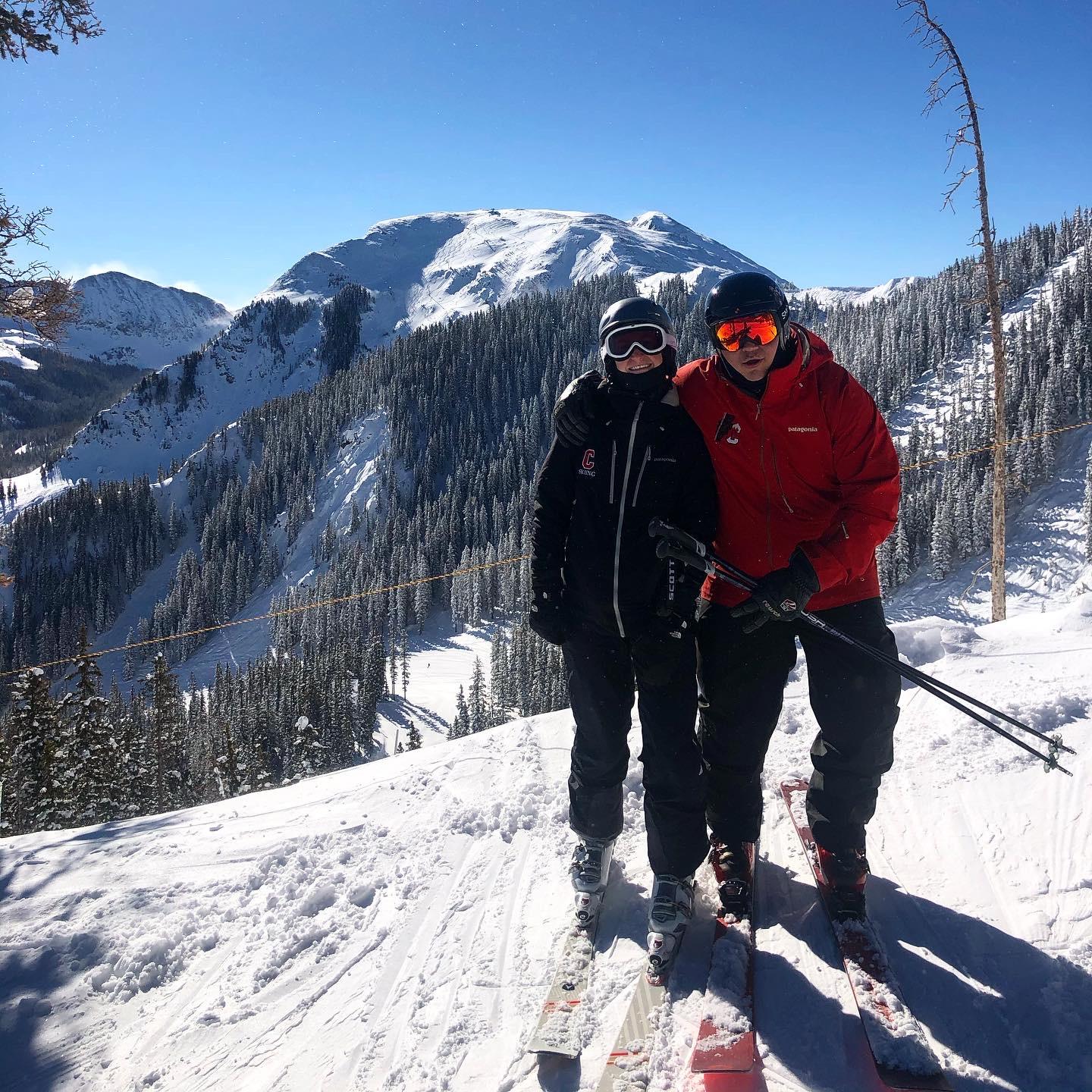 One of many ski trips together in Taos, NM!