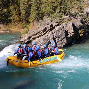 White water rafting in Banff