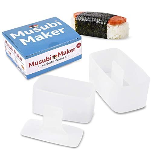 2 Pack Musubi Maker Press - BPA Free, Non-Stick & Non-Toxic Sushi Making Kit - Spam Musubi Mold - Make Your Own Professional Sushi at Home - Hawaiian Spam Musubi, Kimbab , Onigiri, Restaurant Quality