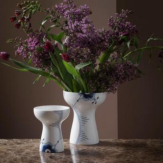 Blue Fluted Mega Open Vase