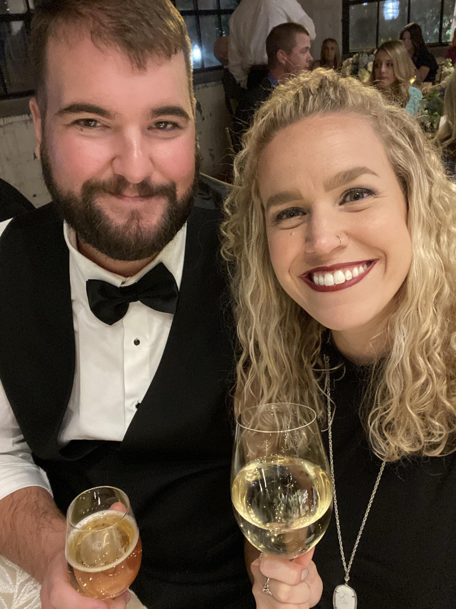 Tim & Lora at Zach & Melissa’s wedding… the first time Lora was introduced to the majority of Tim’s friends.
