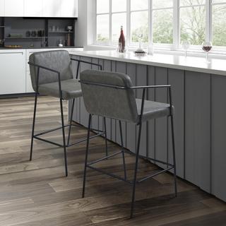 Bixby Faux Leather Counter Stool