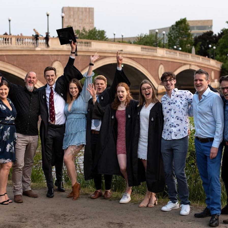 Celebrating Kyle's graduation, 2023