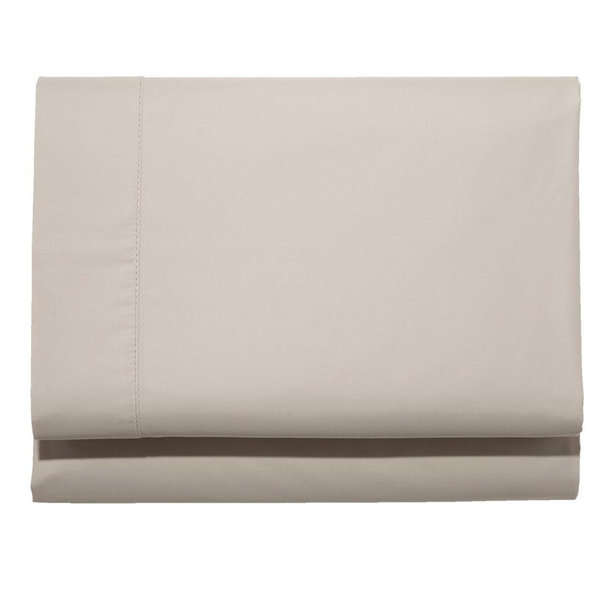 Pima Percale Sheet, Fitted - King (Silver Sand)