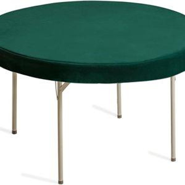 Yellow Mountain Imports Professional Grade Round Table Cover for Card Games, Mahjong, Board Games, Dice Games, and More