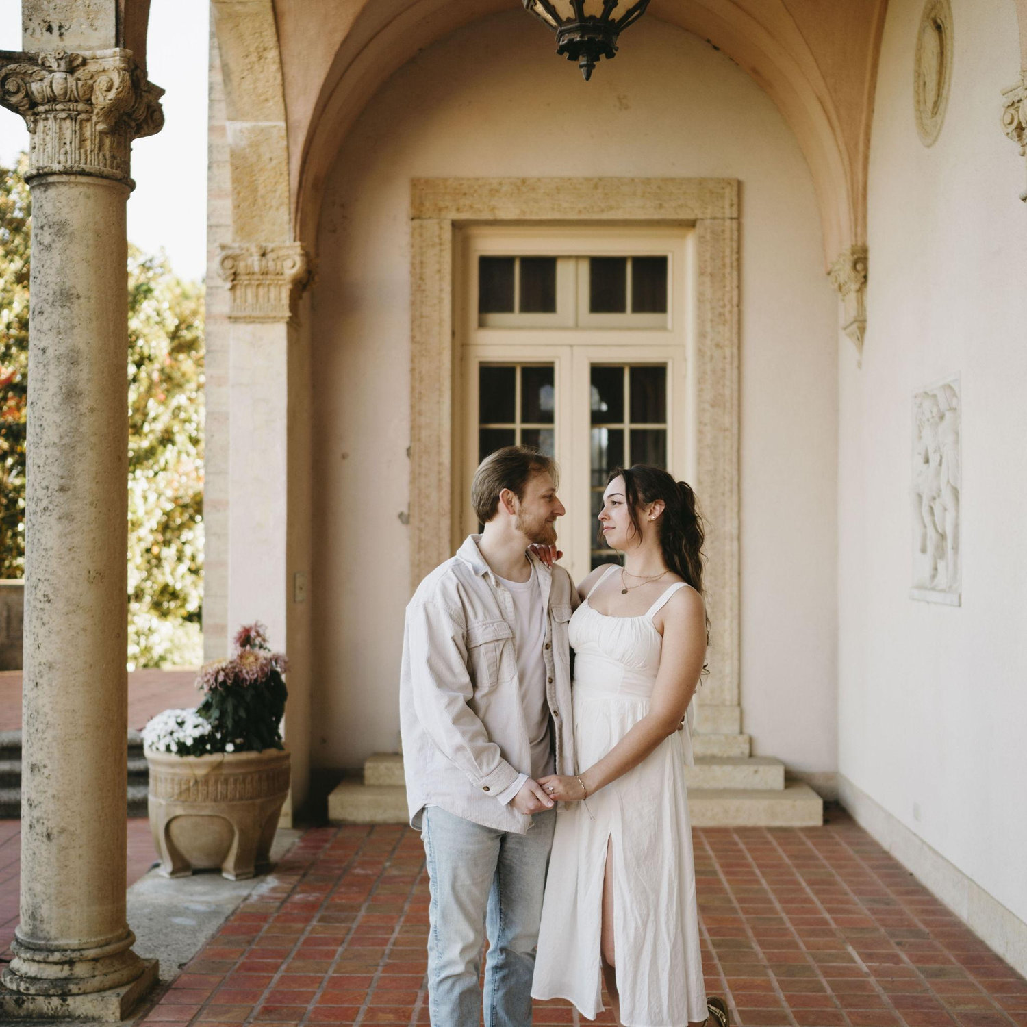 Engagement photos at the Philbrook November 2025
