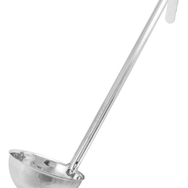 Winco One Piece Stainless Steel Ladle, 10 Ounce, 12.5"