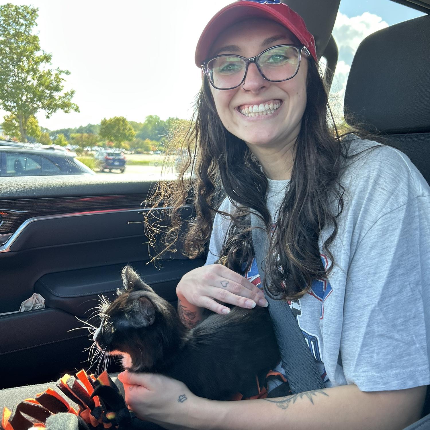 September 14, 2025: We brought home our third cat, Bow Tie Pasta Dolan.