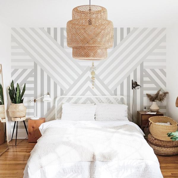 Oversized Geometric removable wall mural