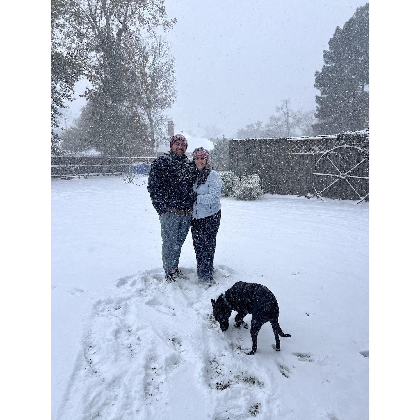 MK is loving the snow! - 2025