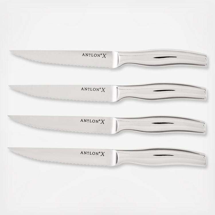nyalon Anolon, X Steak 4-Piece Knife Set | Zola