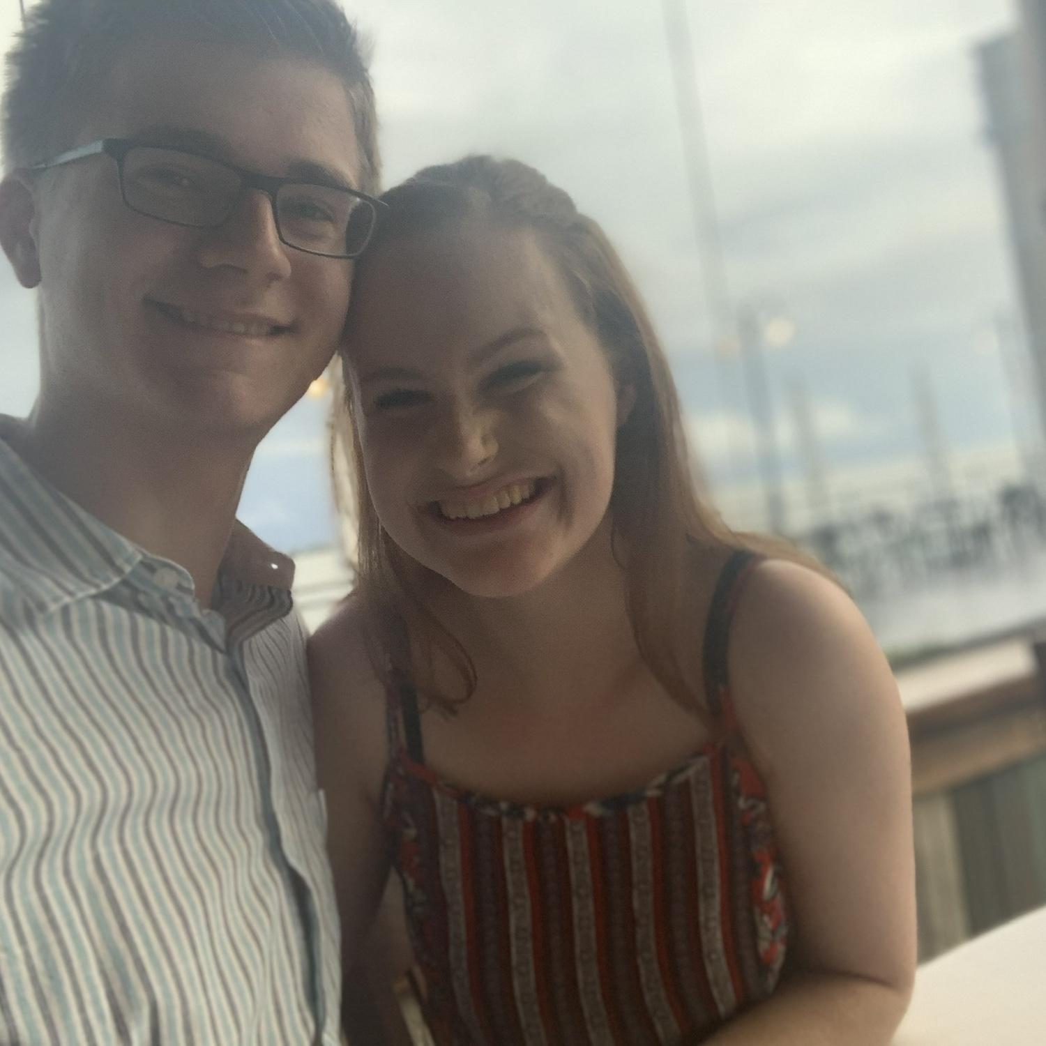 At a nice little seafood restaurant while on our Astra Trip to Houston TX.