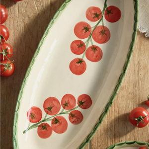 Garden Tomato Stoneware Serving Dish