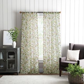 Kensington Garden Print Curtain Panel, Set of 2