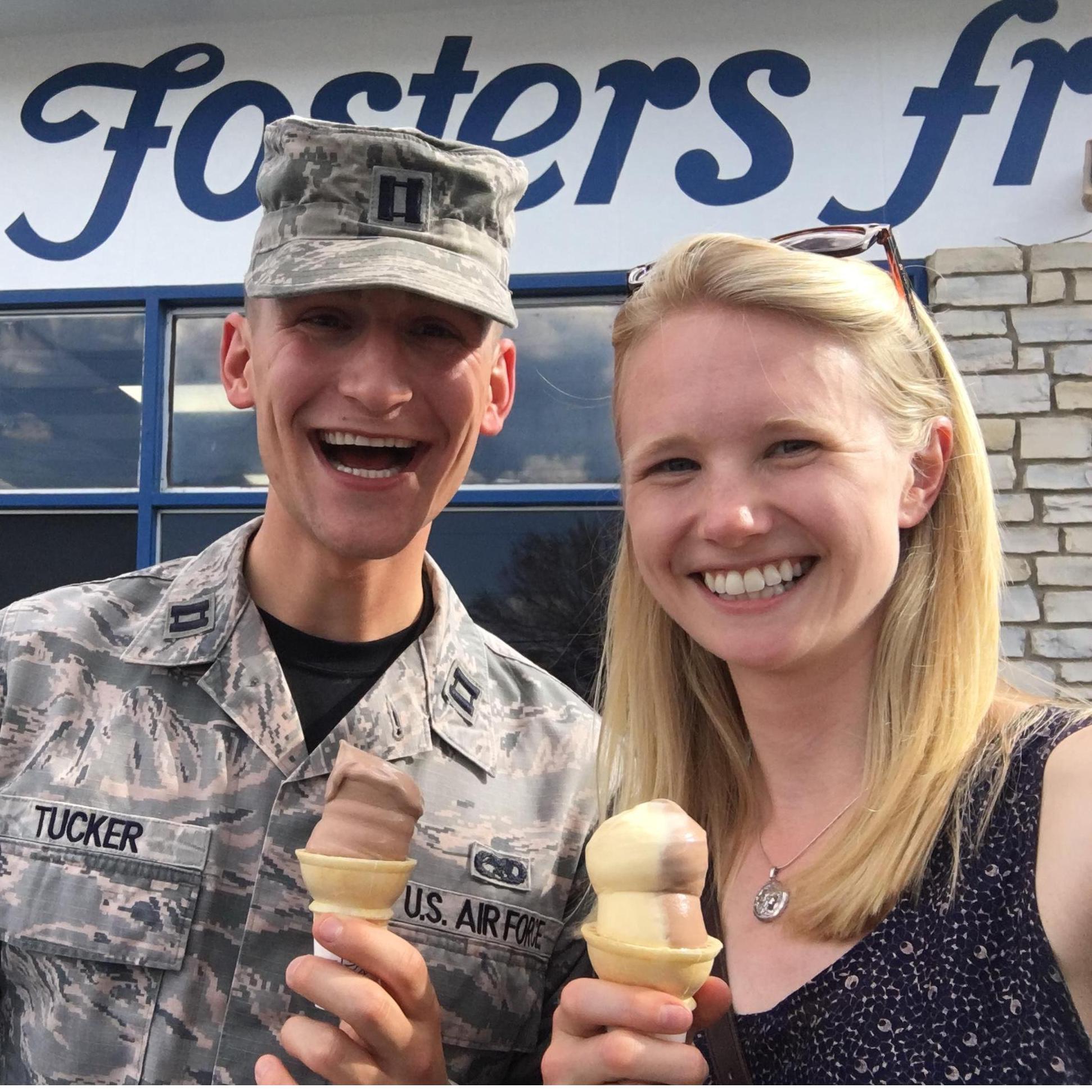 This was clearly the best way to celebrate Myles' promotion to Captain at Edwards Air Force Base 2017!