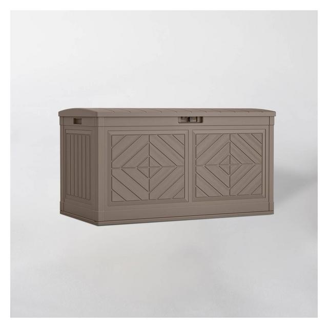 80gal Resin Deck Box Dark Taupe - Suncast