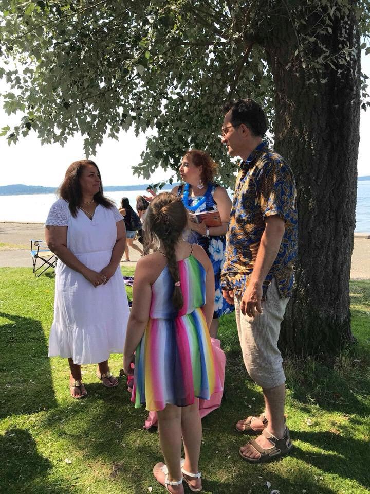 Our ceremony July 28, 2018 was our path to making a new family.