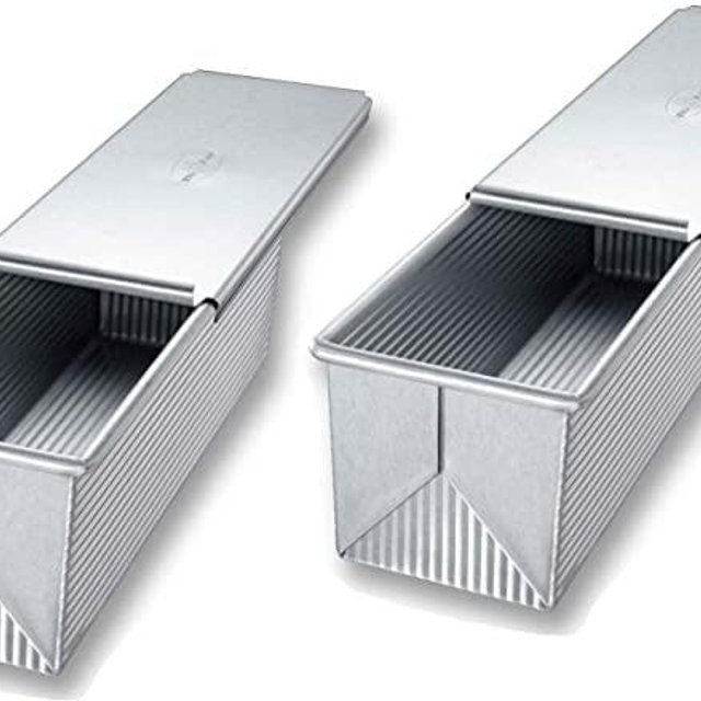 USA Pan Pullman Loaf Pan, 9 x 4 x 4, Aluminized Steel