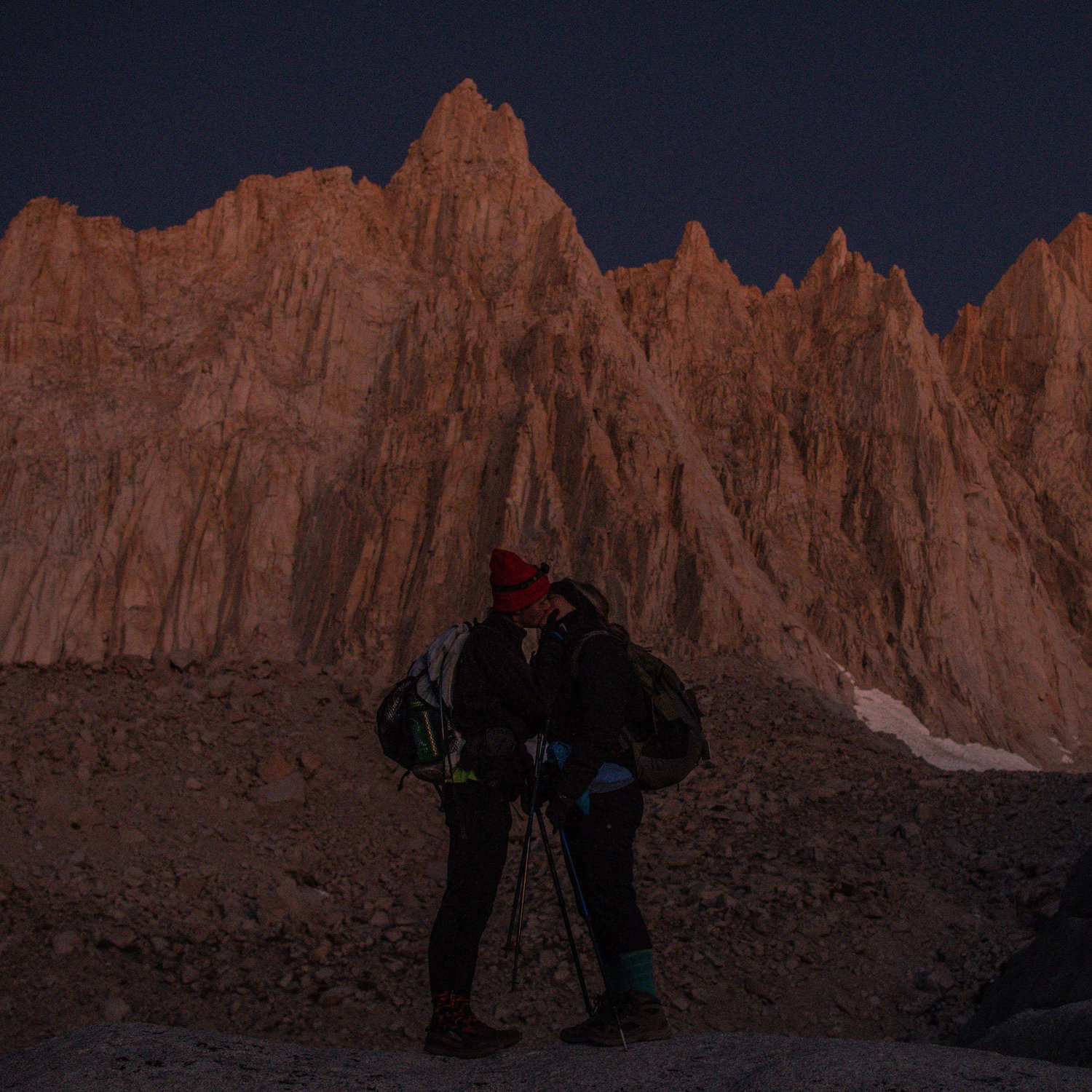 Our friend and most talented photographer, Maxon, took this photo at 5 AM on our way up to the summit of Mount Whitney.
