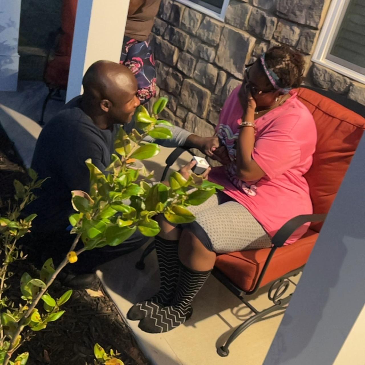 The moment you have all been waiting for!!! THE PROPOSAL! Who said we cant say yes without rose pedals